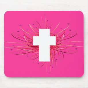 JOY! in the Cross Mouse Pad