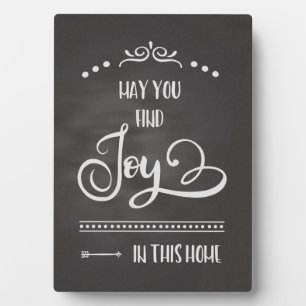 Joy in this Home-Chalkboard Plaque