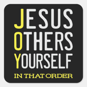 JOY - Jésus, Autres, Toi-même - Stickers chrétiens