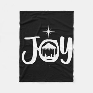 Joy Jesus Nativity Scene Cool Christmas Xmas Chris Fleece Blanket