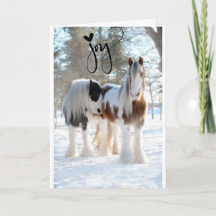 JOY JOY JOY AND WONDERFUL TIME OF THE YEAR HOLIDAY CARD