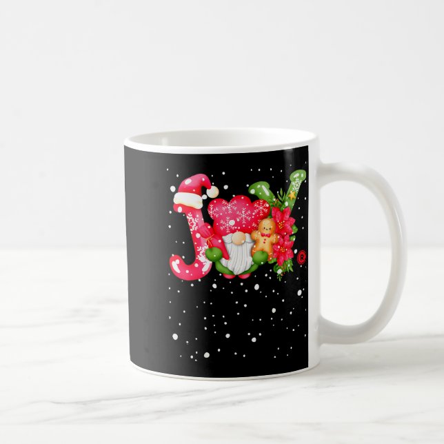 Joy - Joyful Gnome - Cute Christmas  Coffee Mug (Right)