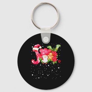 Joy - Joyful Gnome - Cute Christmas  Keychain