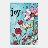 *~* JOY Joyfull – Colourful Whimsical Flower Art 