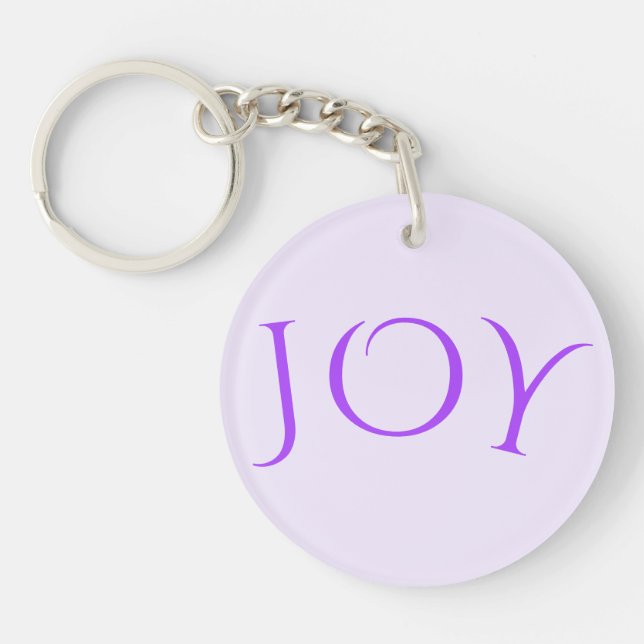 Joy Keychain Your Design Choose Text, Font, Colour (Front)