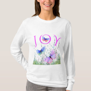 Joy - Les papillons volent dans la nature T-shirt 