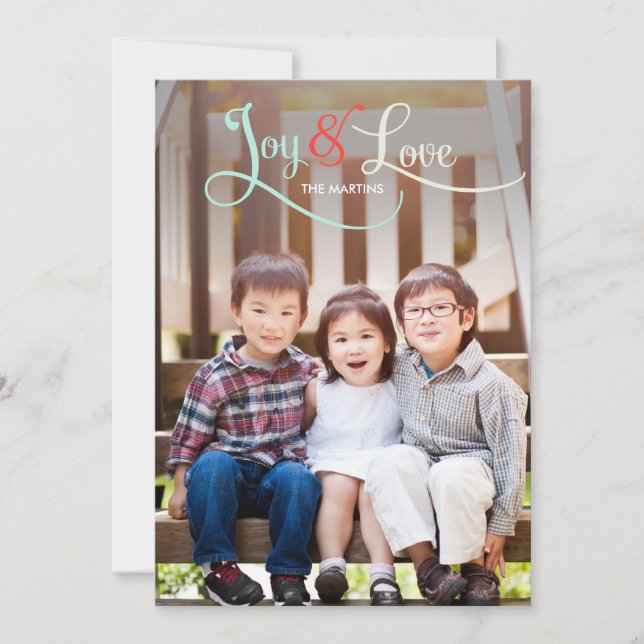 Joy & Love Cartes photos de vacances (Devant)