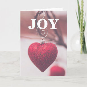 Joy Love Laughter Holiday Greeting Card
