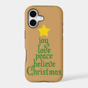 Joy, Love, Peace, Believe, Christmas