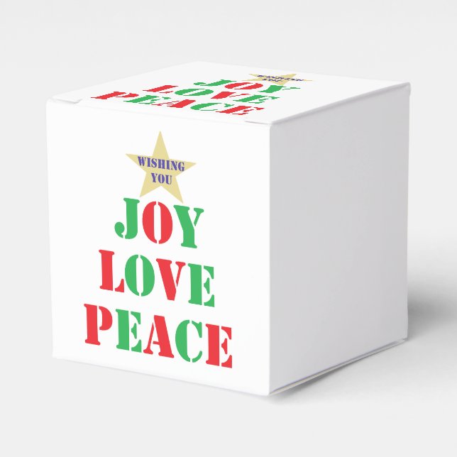 Joy, Love, Peace Favor Box (Front Side)