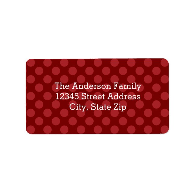Joy Mod Dots - Address Label (Front)
