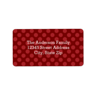 Joy Mod Dots - Étiquette de adresse