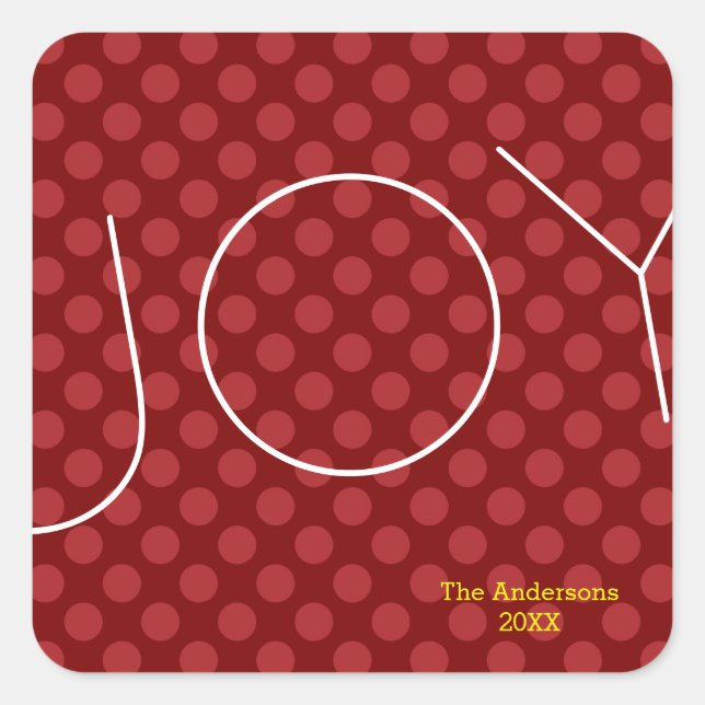 Joy Mod Dots - Square Sticker (Front)