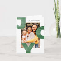 Joy Modern Simple Cool Typography Family Photo