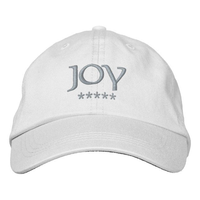 Joy Name Embroidered Hat (Front)