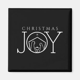 Joy Nativity Christian Religious Christmas  Magnet
