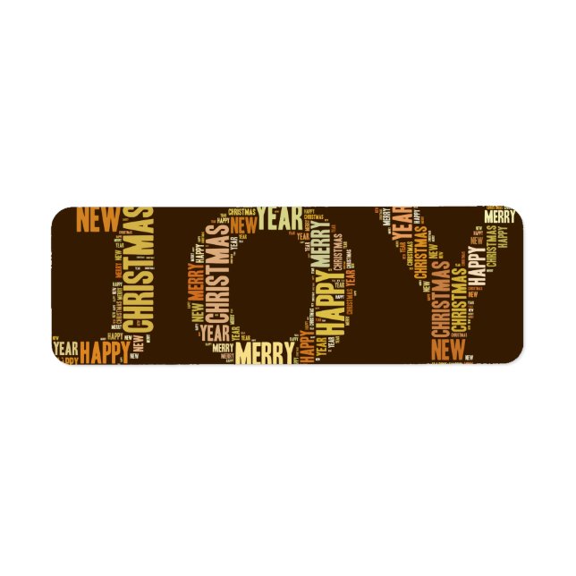 JOY, Noël, Étiquette (Devant)