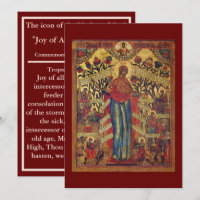 Joy of all who Sorrow - Mother of God icon prayer