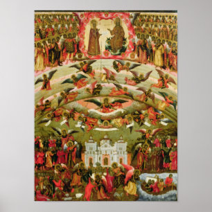 Joy of all who Sorrow Virgin, 1707 Poster