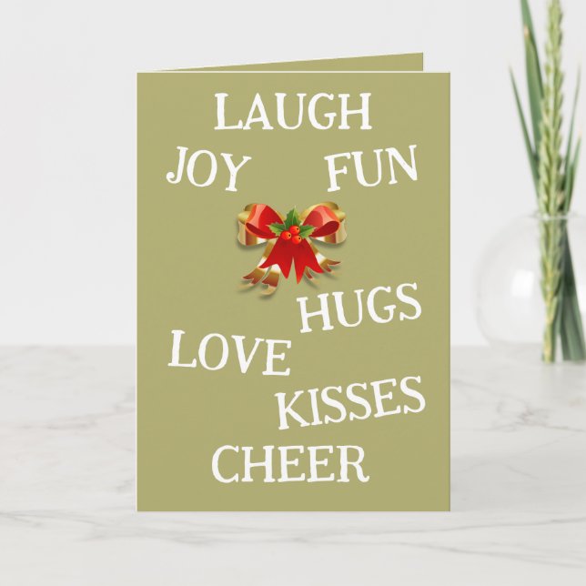 Joy of Christmas Folded Card (Front)