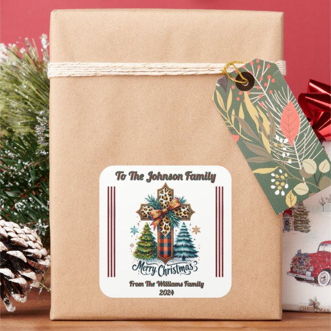 Joy of Giving: Festive Stickers! Square Sticker (Holiday)