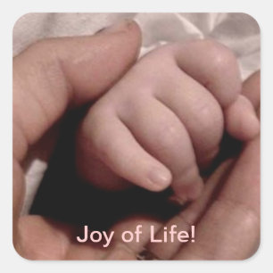 Joy of Life New Mom and Baby Square Sticker