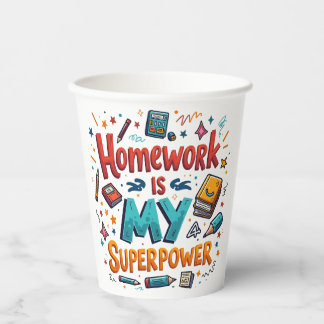 Joy of Studying -no7 Custom-Cut Vinyl Sticker Paper Cups
