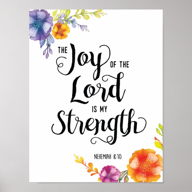 Joy of the Lord Art Poster (Front)