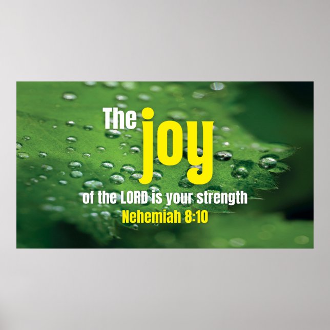 JOY OF THE LORD Christian Frame Art for TV  Poster (Front)