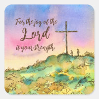 Joy Of The Lord Nehemiah Bible Scripture Sunset 