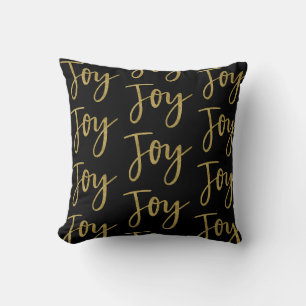 JOY / OH WHAT FUN Dual Sided ANY COLOR Modern Chic Throw Pillow