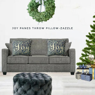 Joy Panes Throw Pillow