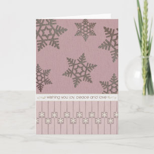 Joy, Peace and Love Holiday Card