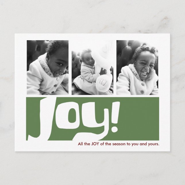 Joy & Peace Holiday 3 Photo Triptych (Front)