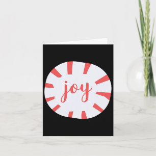 Joy - Peppermint Christmas Card