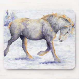 Joy - Percheron Horse Mouse Pad