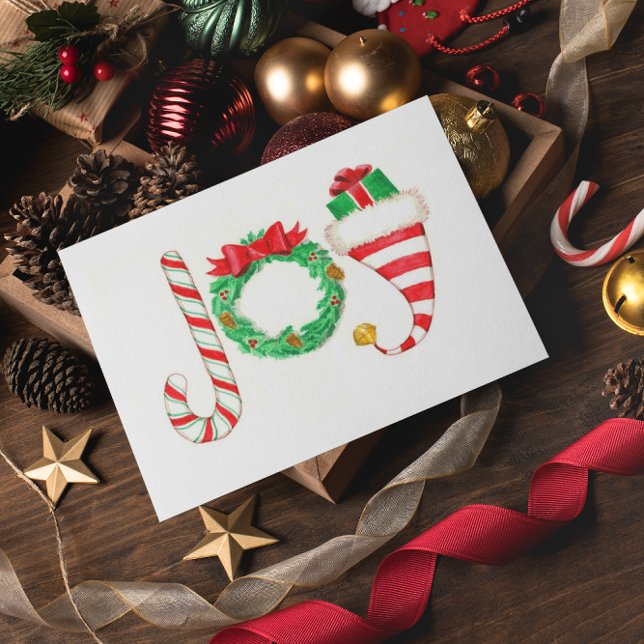 Joy Personalized Christmas Card (Creator Uploaded)
