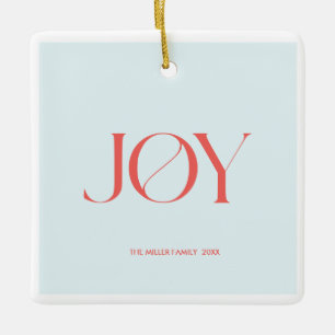 Joy   Personalized Christmas Ornament