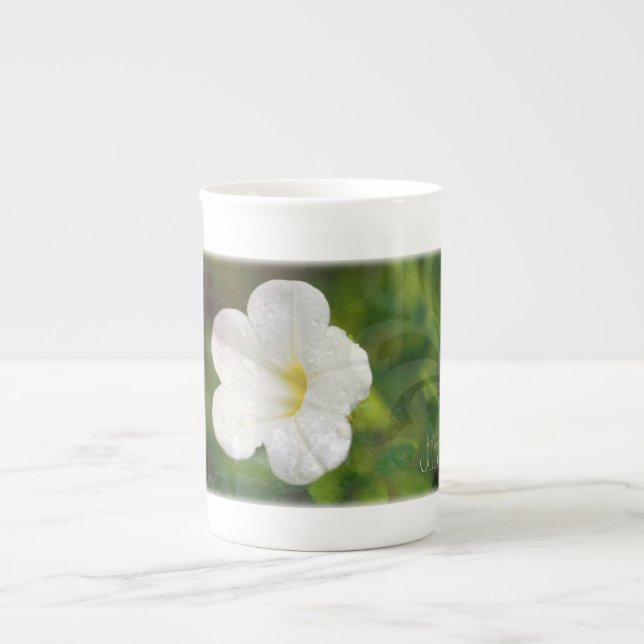 Joy Petunia Bone China Mug (Front)