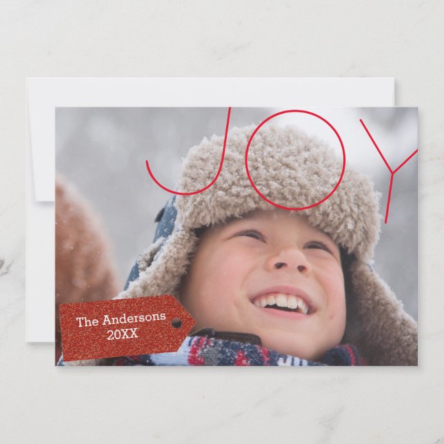 Joy Photo - Christmas Card (Front)