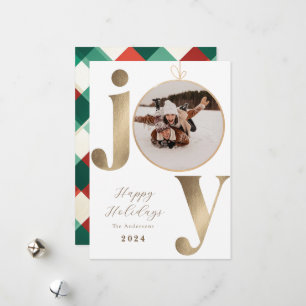 Joy Photo Holiday Card