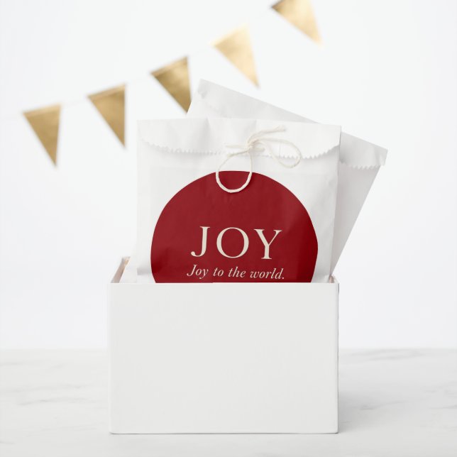 JOY | Psalm 98:4 | Christmas Gift Favour Bag (Party)