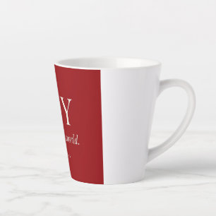 JOY   Psalm 98:4   Christmas Gift Latte Mug