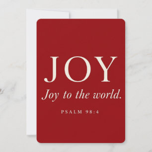 JOY   Psalm 98:4   Christmas Gift Save The Date