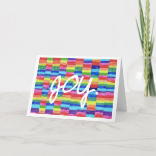 Joy Rainbow Frameable Notecard