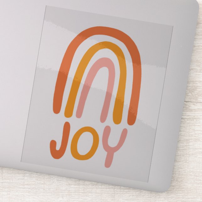 JOY Rainbow Pink Handlettering (Detail)