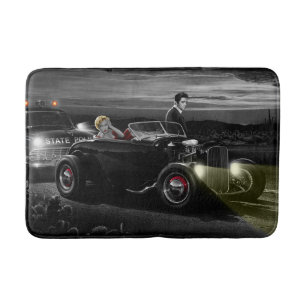 Joy Ride B&W 2 Bath Mat