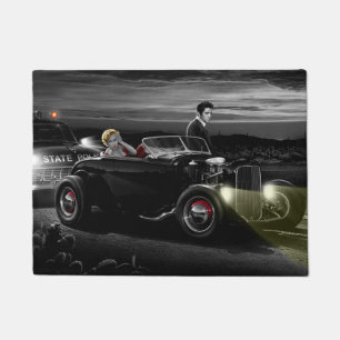 Joy Ride B&W 2 Doormat