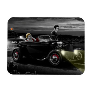 Joy Ride B&W Magnet