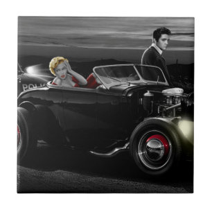 Joy Ride B&W Tile